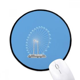 Dıythinker Singapur Dönme Dolap Yuvarlak Kaymaz Mouse Pad