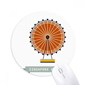 Dıythinker Singapur Flyer Landmark Baskılı Yuvarlak Kaymaz Kauçuk Mouse Pad