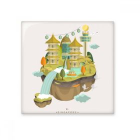Dıythinker Singapur Pagoda in the Sky Seramik Bisque Fayans 10x10 cm Seramik Karo