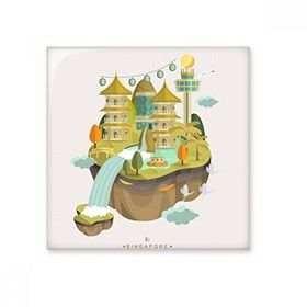 Dıythinker Singapur Pagoda in the Sky Seramik Bisque Fayans 10x10 cm Seramik Karo