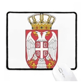 Dıythinker Sırbistan Avrupa Ulusal Amblem Kaymaz Mouse Pad
