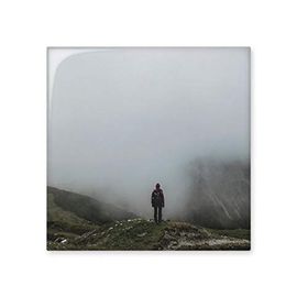 Dıythinker Sis Bulutları Dağ Doğa Seyahat 15x15 cm Seramik Karo