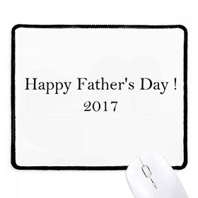 Dıythinker Siyah 2017 Happy Father Day Festival Alıntı Kaymaz Fare Altlığı