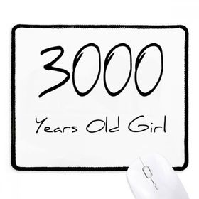 Dıythinker Siyah 3000 yaş Kız Yaş Kaymaz Fare Altlığı