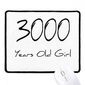 Dıythinker Siyah 3000 yaş Kız Yaş Kaymaz Fare Altlığı