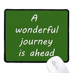 Dıythinker Siyah A Wenderful Journey Is Ahead Kaymaz Fare Altlığı