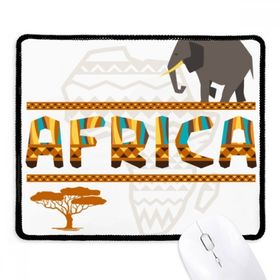 Dıythinker Siyah Afrika Haritası Fil Afrika Savana Kaymaz Fare Altlığı