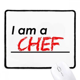 Dıythinker Siyah Alıntı I Am A Chef Kaymaz Fare Altlığı