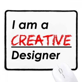 Dıythinker Siyah Alıntı I Am A Designer Kaymaz Fare Altlığı