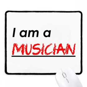 Dıythinker Siyah Alıntı I Am A Musician Kaymaz Fare Altlığı