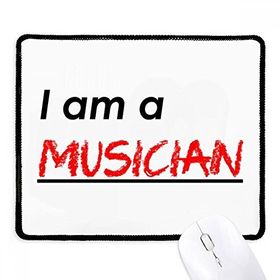 Dıythinker Siyah Alıntı I Am A Musician Kaymaz Fare Altlığı