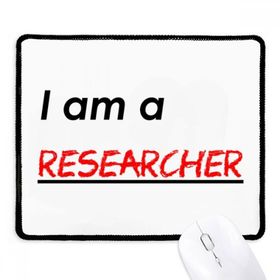 Dıythinker Siyah Alıntı I Am A Researcher Kaymaz Fare Altlığı