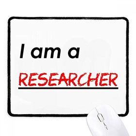 Dıythinker Siyah Alıntı I Am A Researcher Kaymaz Fare Altlığı