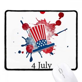 Dıythinker Siyah America 4 Temmuz Bağımsız Gün Şapkası Kaymaz Fare Altlığı