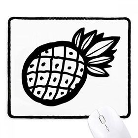 Dıythinker Siyah Ananas Çizimi Meyve Kaymaz Fare Altlığı