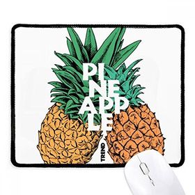 Dıythinker Siyah Ananas Trend Çift Tropikal Meyve Kaymaz Fare Altlığı