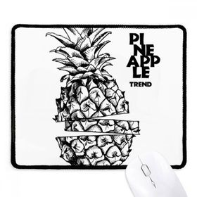 Dıythinker Siyah Ananas Trend Meyve Çizimi Kaymaz Fare Altlığı