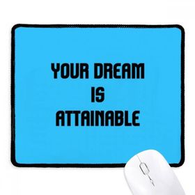 Dıythinker Siyah Attainable İlham Verici Alıntı Sözler Kaymaz Fare Altlığı