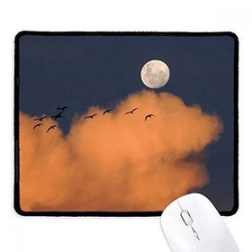 Dıythinker Siyah Ay Karanlık Gece Bulutları Kaymaz Fare Altlığı
