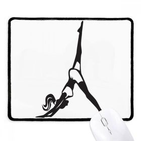 Dıythinker Siyah Bacak Hareketi Yoga Kız Sağlıklı Spor Kaymaz Fare Altlığı