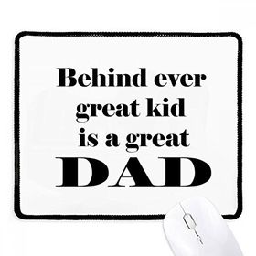 Dıythinker Siyah Behind Great Dad Babalar Festival Alıntı Kaymaz Fare Altlığı