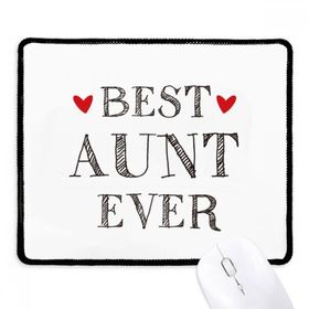 Dıythinker Siyah Best Aunt Ever Alıntılı Akrabalar Kaymaz Fare Altlığı