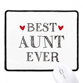 Dıythinker Siyah Best Aunt Ever Alıntılı Akrabalar Kaymaz Fare Altlığı