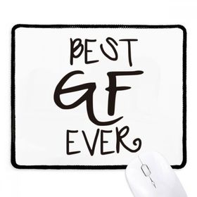 Dıythinker Siyah Best BF Ever Sevgililer Günü Aşk Kaymaz Fare Altlığı
