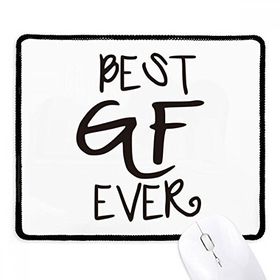 Dıythinker Siyah Best BF Ever Sevgililer Günü Aşk Kaymaz Fare Altlığı