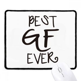 Dıythinker Siyah Best BF Ever Sevgililer Günü Aşk Kaymaz Fare Altlığı
