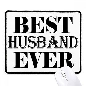 Dıythinker Siyah Best Husband Ever Alıntılı Kaymaz Fare Altlığı