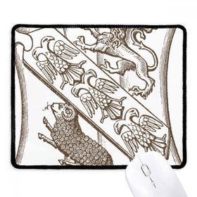 Dıythinker Siyah Beyaz Barok Koyun Illüstrasyon Desen Kaymaz Mouse Pad