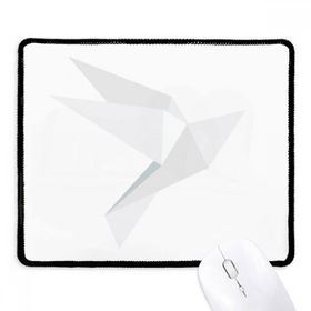 Dıythinker Siyah Beyaz Origami Soyut Güvercin Desenli Kaymaz Fare Altlığı