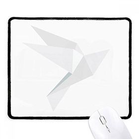 Dıythinker Siyah Beyaz Origami Soyut Güvercin Desenli Kaymaz Fare Altlığı
