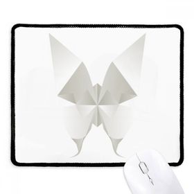 Dıythinker Siyah Beyaz Soyut Kelebek Origami Desenli Kaymaz Fare Altlığı