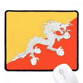 Dıythinker Siyah Bhutan Ulusal Bayrağı Asya Ülke Kaymaz Fare Altlığı