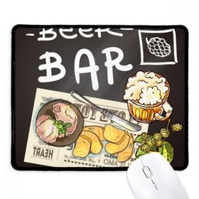 Dıythinker Siyah Biftek Bar Fransa Tost Bira Kaymaz Fare Altlığı