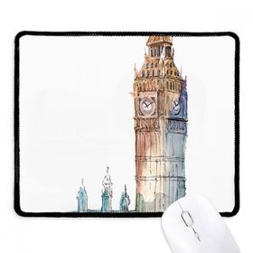 Dıythinker Siyah Big Ben in Britanya'da Kaymaz Fare Altlığı