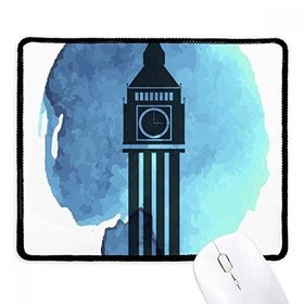 Dıythinker Siyah Big Ben Londra İngiltere İngiltere Birleşik Krallık Kaymaz Fare Altlığı