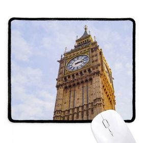 Dıythinker Siyah Big Ben Mavi Gökyüzü Beyaz Bulutlar Kaymaz Fare Altlığı