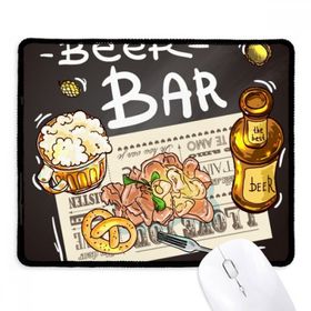 Dıythinker Siyah Bira Bar Gurme Ekmek Fransa Kaymaz Fare Altlığı