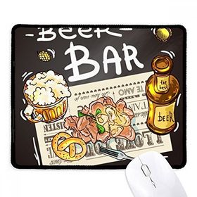 Dıythinker Siyah Bira Bar Gurme Ekmek Fransa Kaymaz Fare Altlığı
