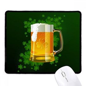 Dıythinker Siyah Bira İrlanda St.Patrick's Day Kaymaz Fare Altlığı