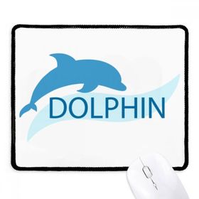 Dıythinker Siyah Blue Ocean Docile Dolphin Illustrate Kaymaz Fare Altlığı