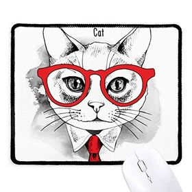 Dıythinker Siyah Bussiness Kedi Kafası Koruyucu Hayvan Hayvan Sevgili Kaymaz Fare Altlığı