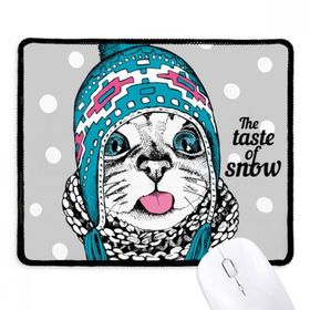 Dıythinker Siyah Cat Head The Taste Of Snow Cat Protect Hayvan Evcil Hayvan Kaymaz Fare Altlığı