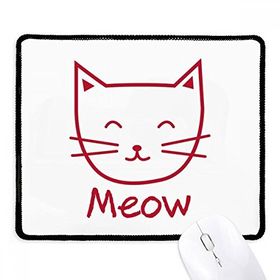 Dıythinker Siyah Cat Meow Simple Protect Animal Kaymaz Fare Altlığı