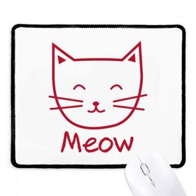 Dıythinker Siyah Cat Meow Simple Protect Animal Kaymaz Fare Altlığı
