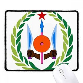 Dıythinker Siyah Cibuti Cibuti Ulusal Amblem Kaymaz Fare Altlığı