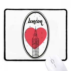 Dıythinker Siyah City London Britain Big Ben Love Kaymaz Fare Altlığı